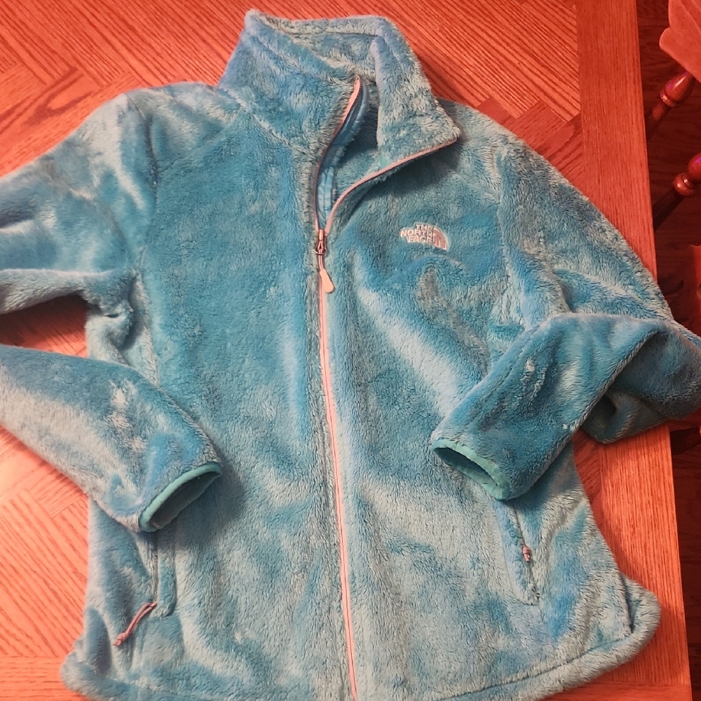 Womens The North Face Tourquise Blue Fleece Jacket